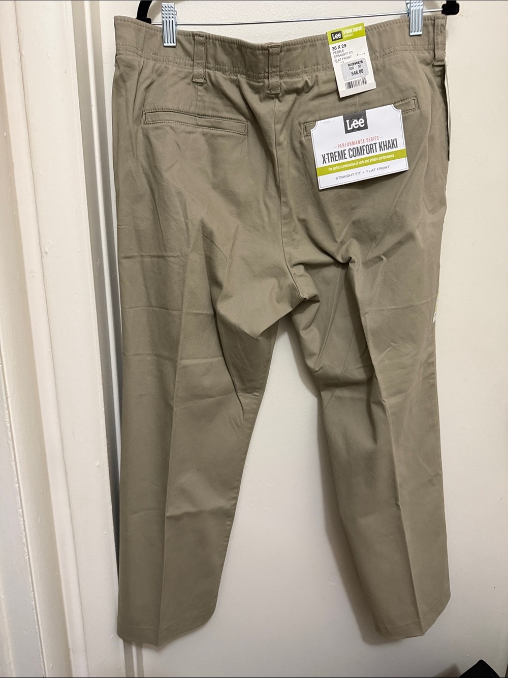Lee Men’s X-Treme Comfort Straight Fit Pants - Khaki